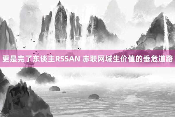 更是完了东谈主RSSAN 赤联网域生价值的垂危道路
